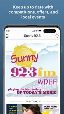 Sunny 92.3 android App screenshot 1